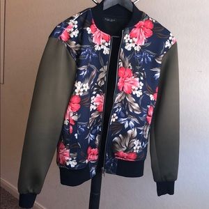 Army/Floral Zara Jacket